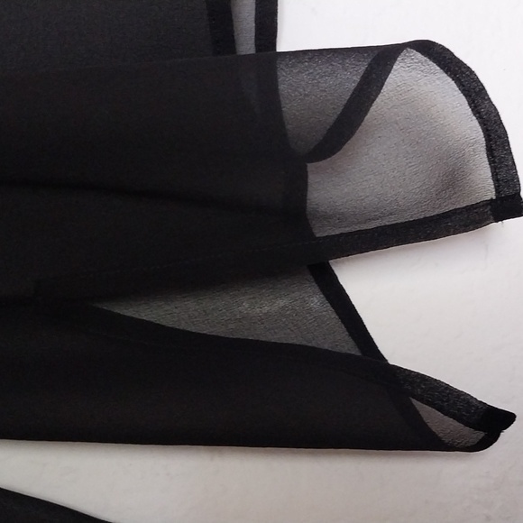 BLACK SILK SHIRT by SILK CLUB Collection Size X Large Vtg - Picture 5 of 8